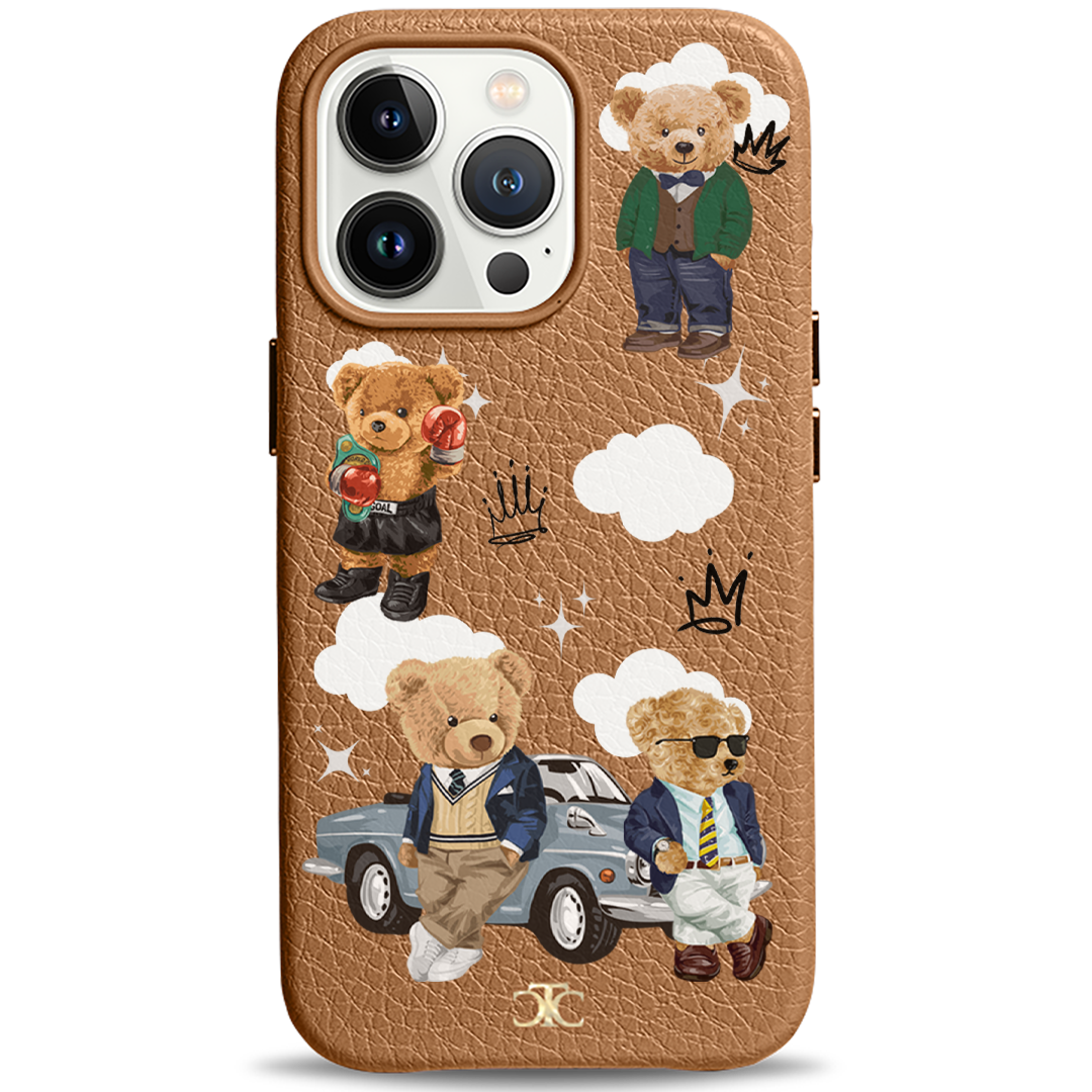 Teddy Bear Case Add your name or initials Personalised Phone Case